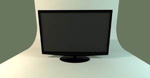 3d model plasma tv screen