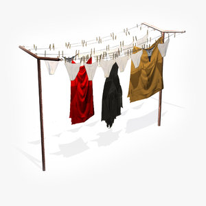 3d clotheshorse clothes model