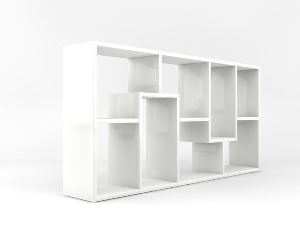 3d bookcase display stand