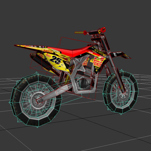 dirt bike 3d model