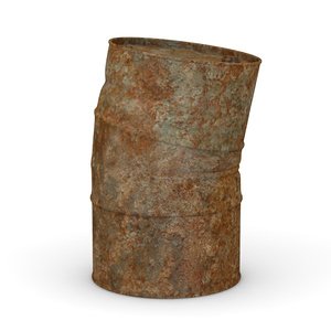 rusty barrel 3d model