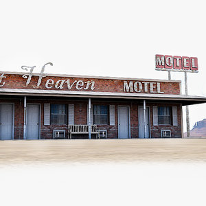 3ds max photorealistic highway motel