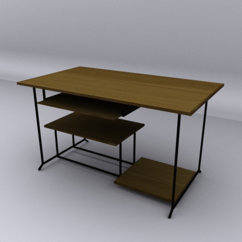 dt computer desk 3d max