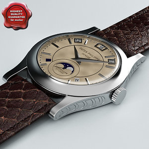 3d model wrist watch patek philippe