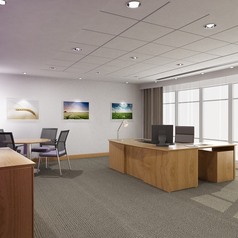 3d max office interior