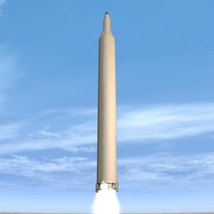 3d short missile model