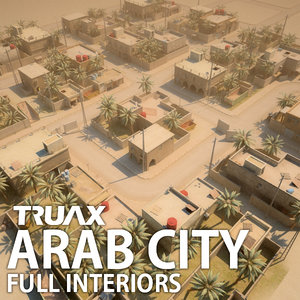 3d arab city street model