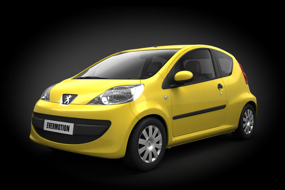 car peugeot 107 1 3d max