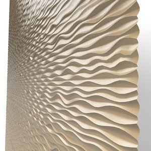 3d panel decorative wave