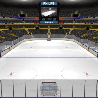 3ds complete ice hockey arena