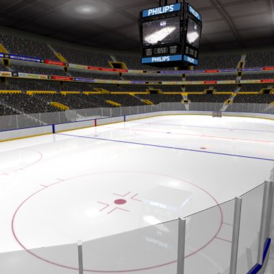 3ds complete ice hockey arena