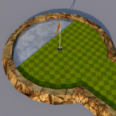 3d mini golf model