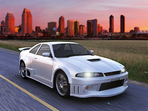 nissan skyline gtr 3d max