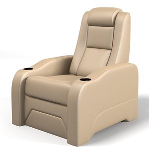 home theater seating 3d model