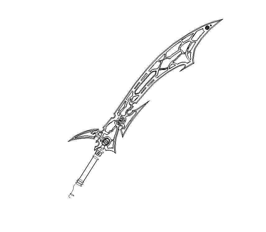 sword lightning 3d model