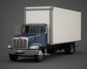 3d model of box truck