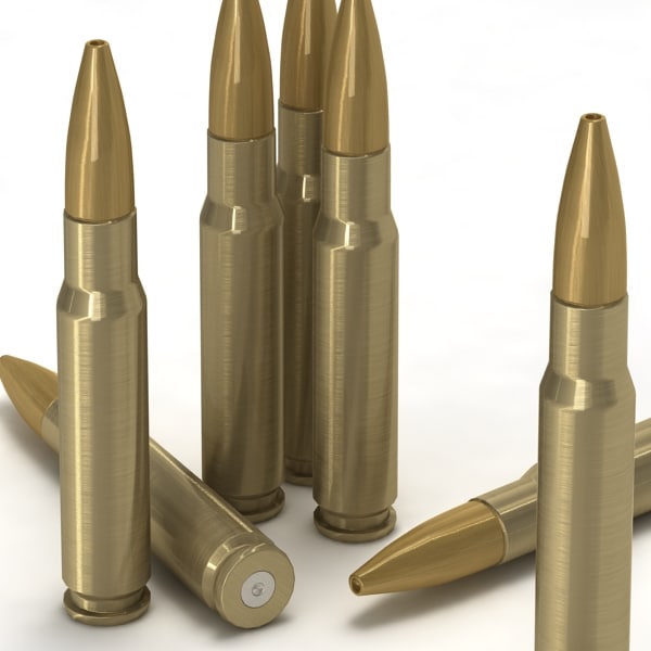 Gewehrpatrone.338 Federal 3D-Modell - TurboSquid 597323