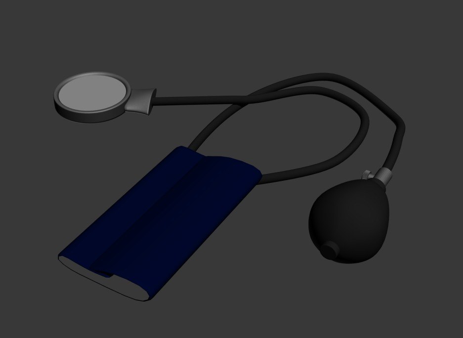 3d model of analog sphygmomanometer