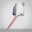 little white mouse 3d model