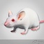 little white mouse 3d model