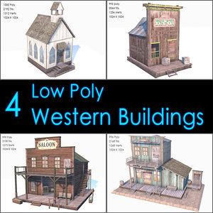 3ds max western buildings