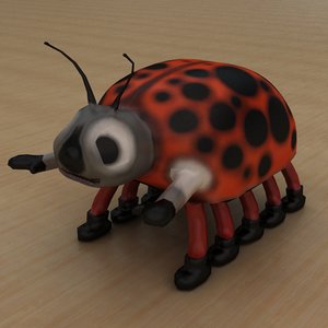 3d model beetle insect