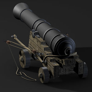 3d english naval cannon