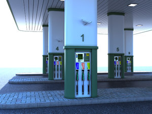 3d max gas station