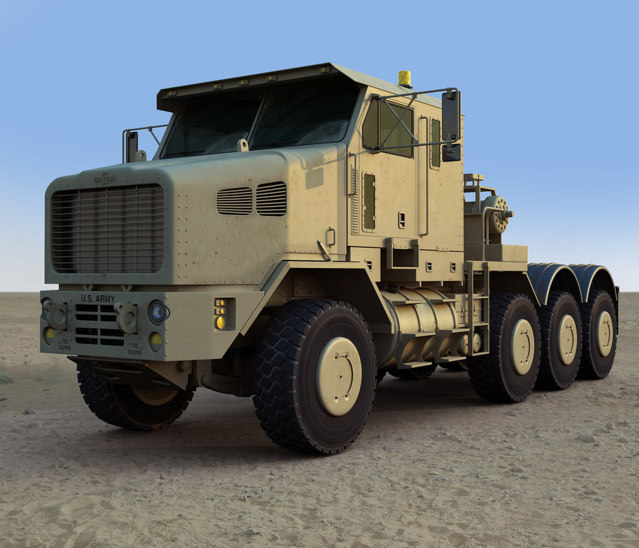 3d het m1070a1 military truck