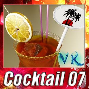 malibu cocktail 3d max
