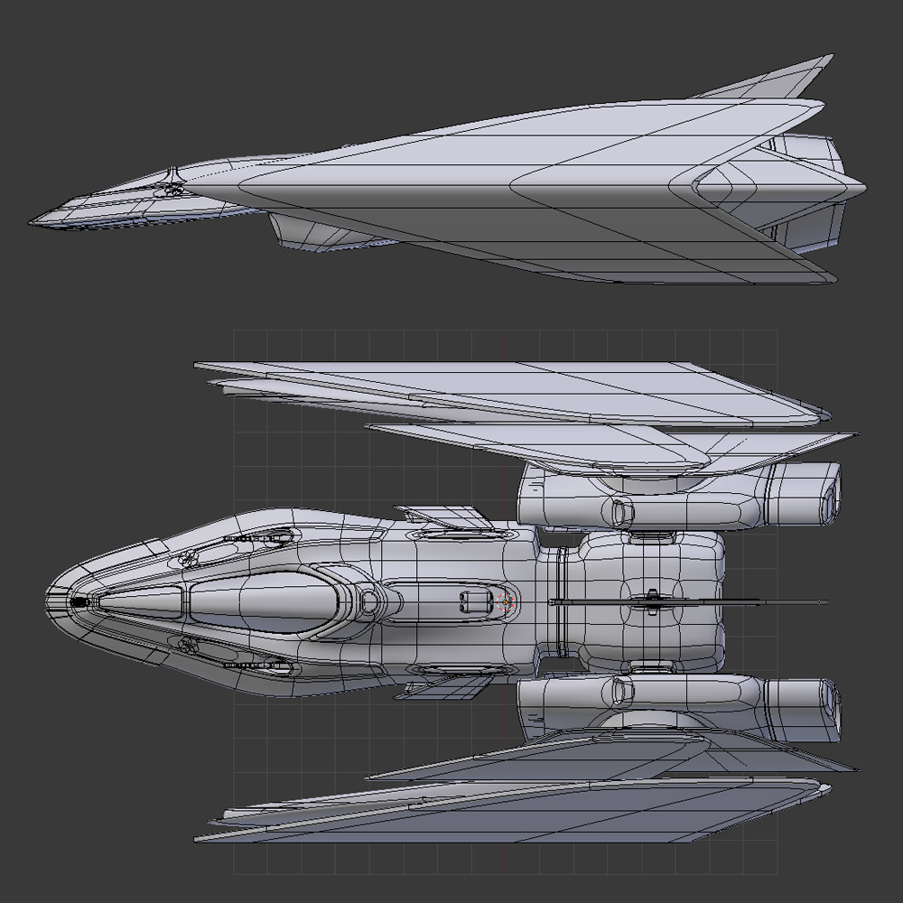 blender spaceship