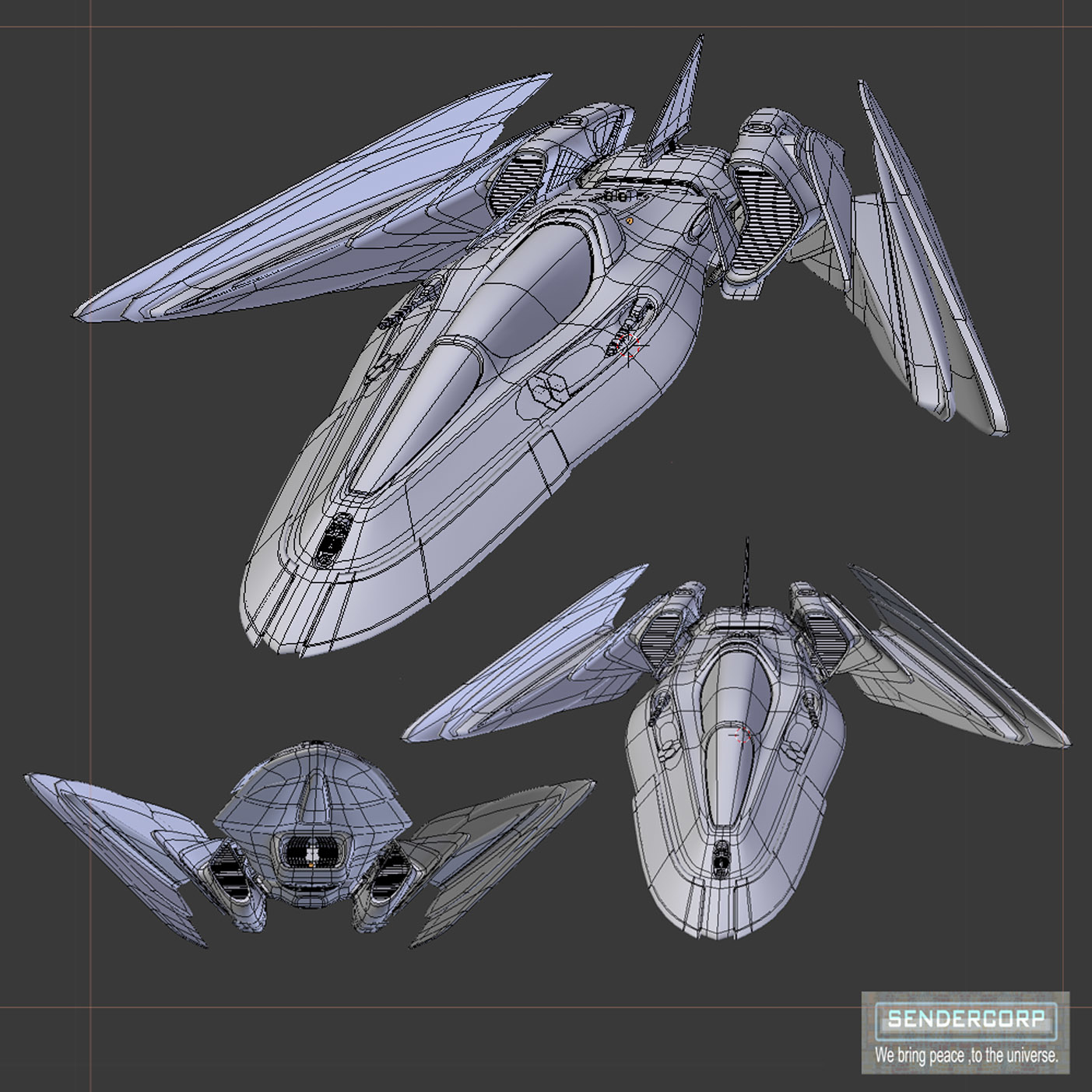blender spaceship