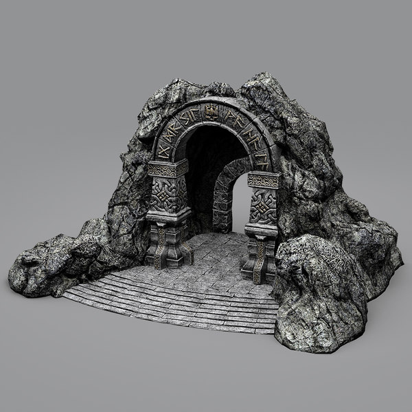 cave-entrance cave entrance 3d obj