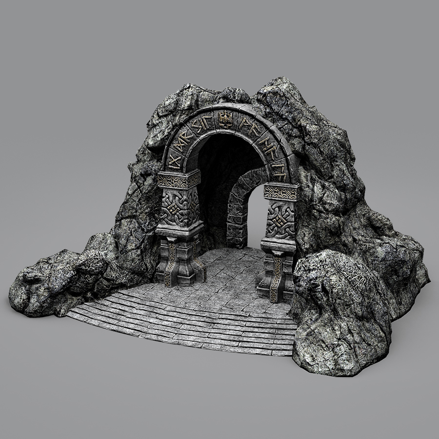 cave-entrance cave entrance 3d obj