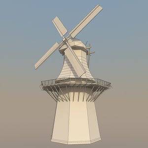 dutch windmill 3d model