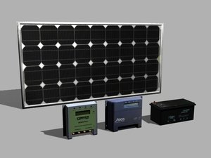 3d photovoltaic solar panel