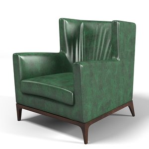 3d cole wing armchair model