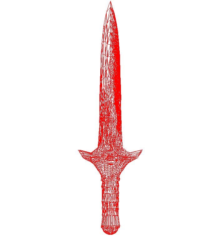 free copper sword 3d model