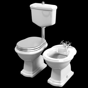 3d model of lineatre lady toilet