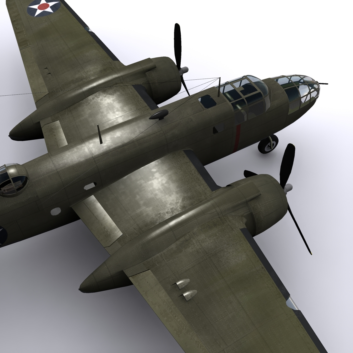 North American B-25 Mitchell 3d Max