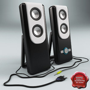 pc speaker genius sp 3d model