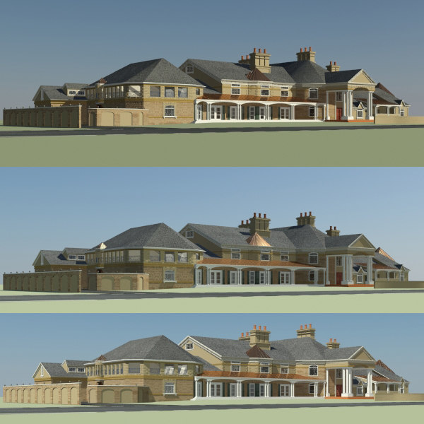 高尔夫庄园3d模型