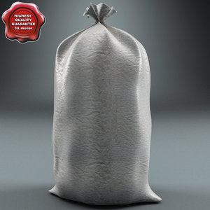 industrial plastic bag 3d model