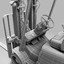 3d model of set loader forklift