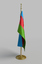 3d model azerbaijan flag