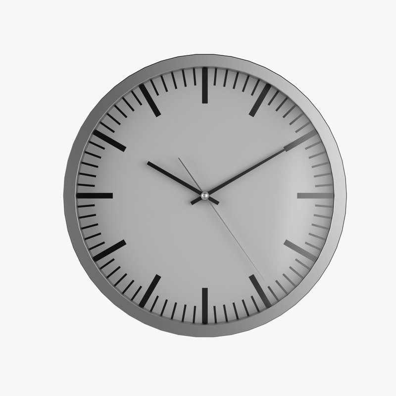 free ikea wall clock 3d model