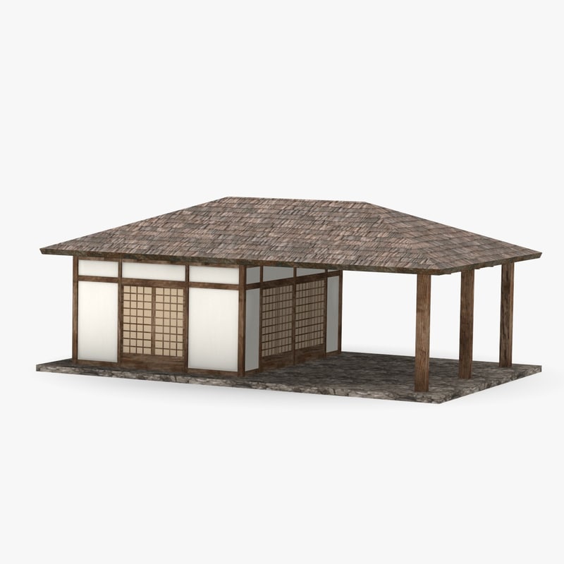 3d model  japanese house 