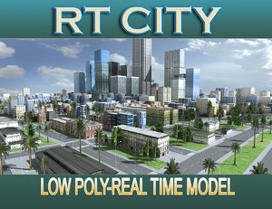 city street los angeles 3d model