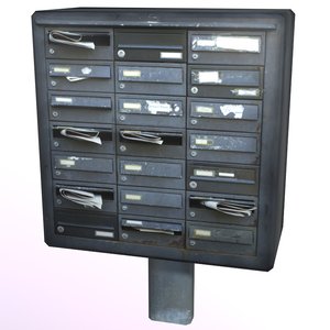 old mailbox 3d model