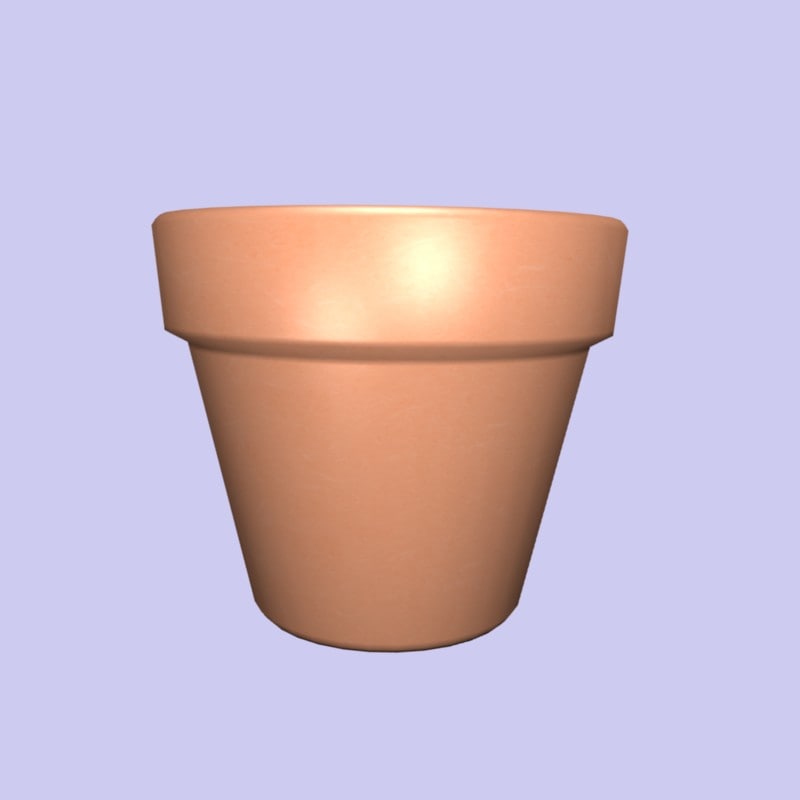  3d  model  flower  pot 